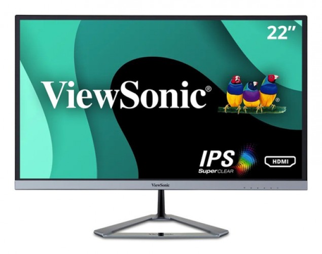 Monitor Viewsonic VX Series VX2276-SMHD-2 LED, 22", Full HD, IPS, 7 ms, Negro, Plata