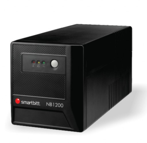 No Break Smartbitt, 1200VA/600W, 8 Contactos, Regulacion Y Supresion, 1xUSB, 2xRJ11