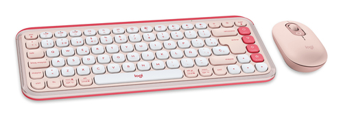 Miniatura 5 de Kit Teclado y Mouse Logitech POP ICON COMBO Interruptor de llave de tijera, Inalámbrico, 400 DPI, Rosa