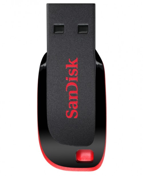 Memoria USB Sandisk Cruzer Blade 32GB, 2.0, Negro/Rojo