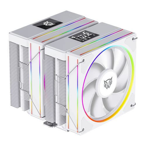 Disipador Balam Rush Heliux Pro HEX75 12 cm, 2200 RPM, Blanco