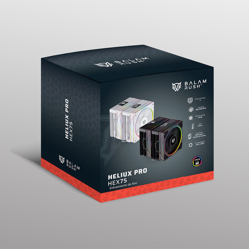 Miniatura 2 de Disipador Balam Rush Heliux Pro HEX75 12 cm, 2200 RPM, Blanco