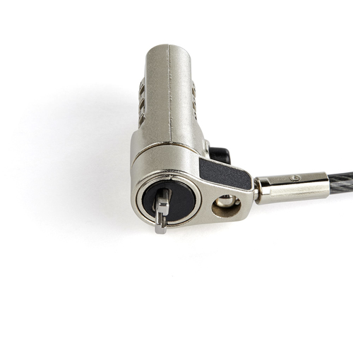 Miniatura 2 de Cable antirrobo StarTech.com Candado para Laptop con Cable de 2m Kensington, Cerradura con combinación, 2 m, Negro, Acero inoxidable