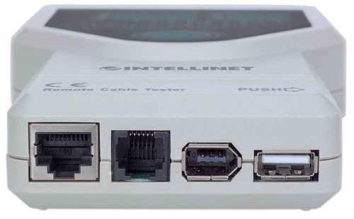 Miniatura 3 de Probador de cables Intellinet Probador de cable 5 en 1 BNC, IEEE-1394, RJ-11, RJ-45, USB, LED, Gris