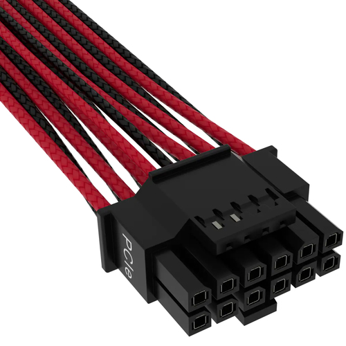 Miniatura 2 de Cable de poder Corsair CP-8920334 12VHPWR, Negro, Rojo
