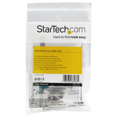 Miniatura 2 de Accesorio Candado StarTech.com Ancla, Acero, Plata