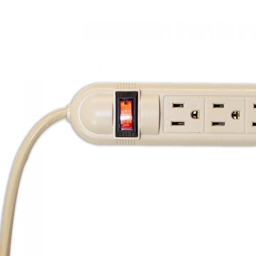Miniatura 3 de Barra de contactos Smartbitt SBSS-90J6 120 V, 0.45 m, 6 salidas AC, NEMA 5?15R, Blanco
