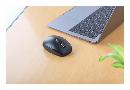 Miniatura 3 de Mouse Manhattan Óptico, 6 Botones, 1600 DPI, RF inalámbrico, 10 m, Negro