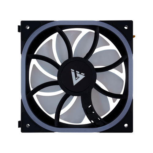 Ventilador Game Factor FG500 12 cm, 1900 RPM, LED Ámbar, Azul, Verde, Rojo, Negro