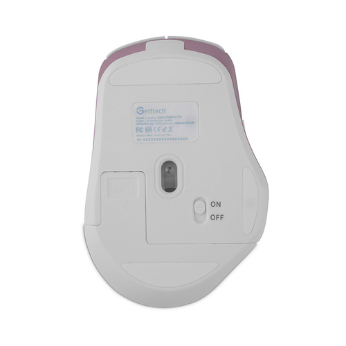 Miniatura 4 de Mouse Getttech GGM-STDBW-01-PK 6 Botones, 7200 DPI, RF inalámbrico + bluetooth, Rosa, Blanco