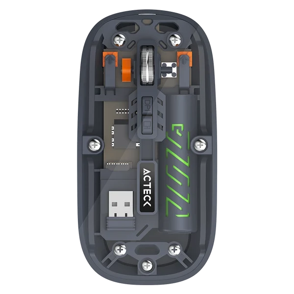 Miniatura 3 de Mouse Inala?mbrico Ultra Delgado Multidispositivo Aero One MI455G / hasta 3,200 DPI Ajustable  / 2.4 Ghz + Bluetooth 5.2 / 5 Botones / Recargable