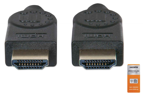 Miniatura 3 de Cable Hdmi Manhattan Canal Ethernet, 3 m, 18 Gbit/s, Negro