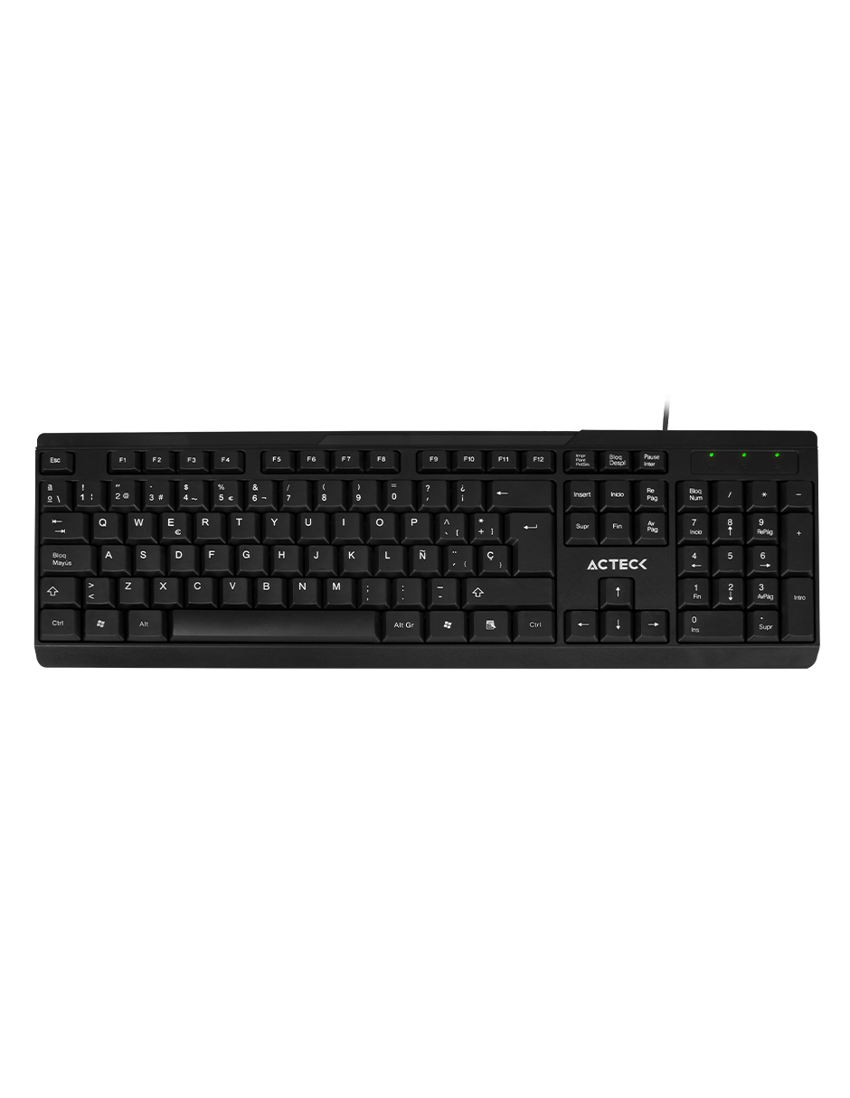 Miniatura 4 de Teclado Acteck AC-928946 Alámbrico, USB, Negro