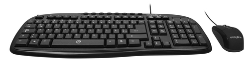 Miniatura 3 de Kit Teclado y Mouse Easy Line USB, Alámbrico, 1000 DPI, Negro