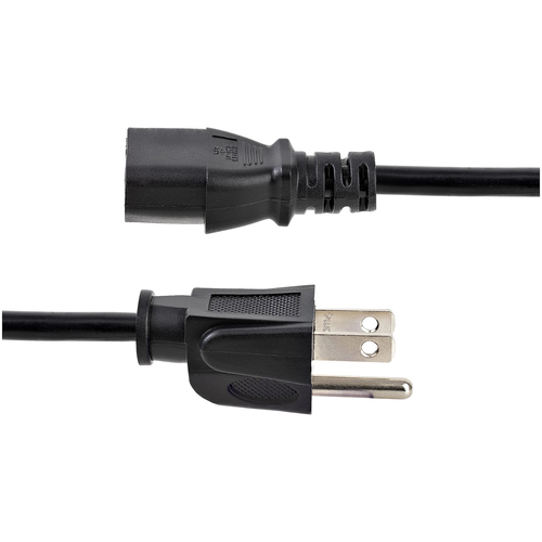 Miniatura 4 de Cables de poder StarTech.com Macho, Hembra 125 V, 0.9 m, Negro
