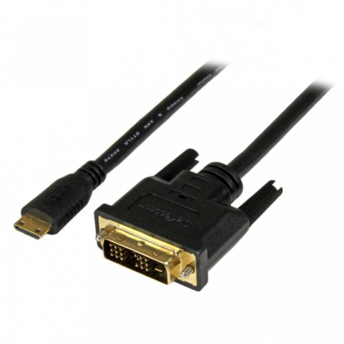 Adaptador vídeo StarTech.com Mini-HDMI a DVI-D, 1 m, Negro