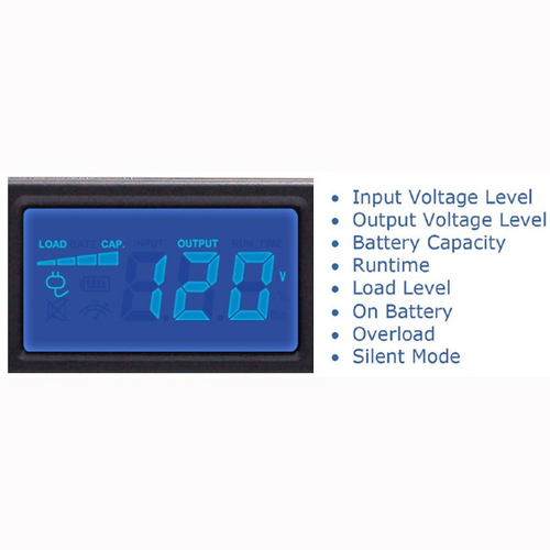 Miniatura 2 de No Break CyberPower OR500LCDRM1U 0.5 kVA / 300 W, 1030 J