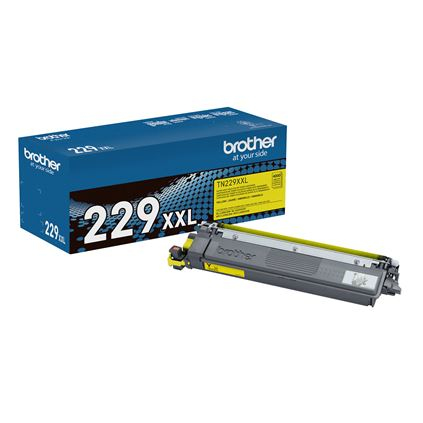 Tóner Brother TN-229XXLY Original, Amarillo, Extra (Súper) alto rendimiento