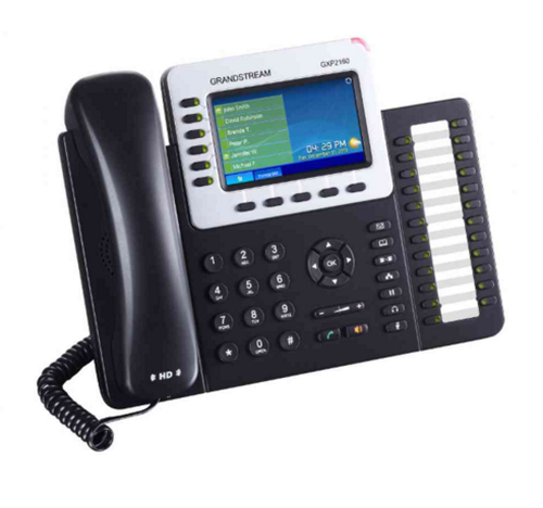 Miniatura 3 de Teléfono Ip Grandstream Networks GXP2140 Terminal con conexión por cable, PoE, 4 líneas, Negro