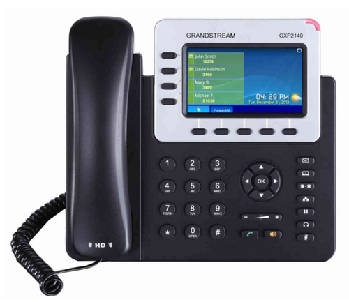 Miniatura 2 de Teléfono Ip Grandstream Networks GXP2140 Terminal con conexión por cable, PoE, 4 líneas, Negro