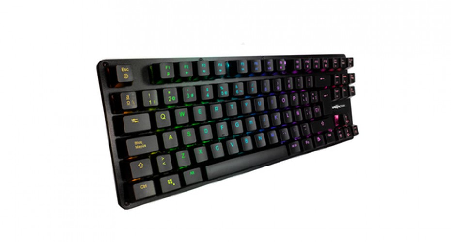 Miniatura 3 de Teclado Game Factor KBG500 Español, Alámbrico, USB, Interruptor mecánico, LED RGB, Negro