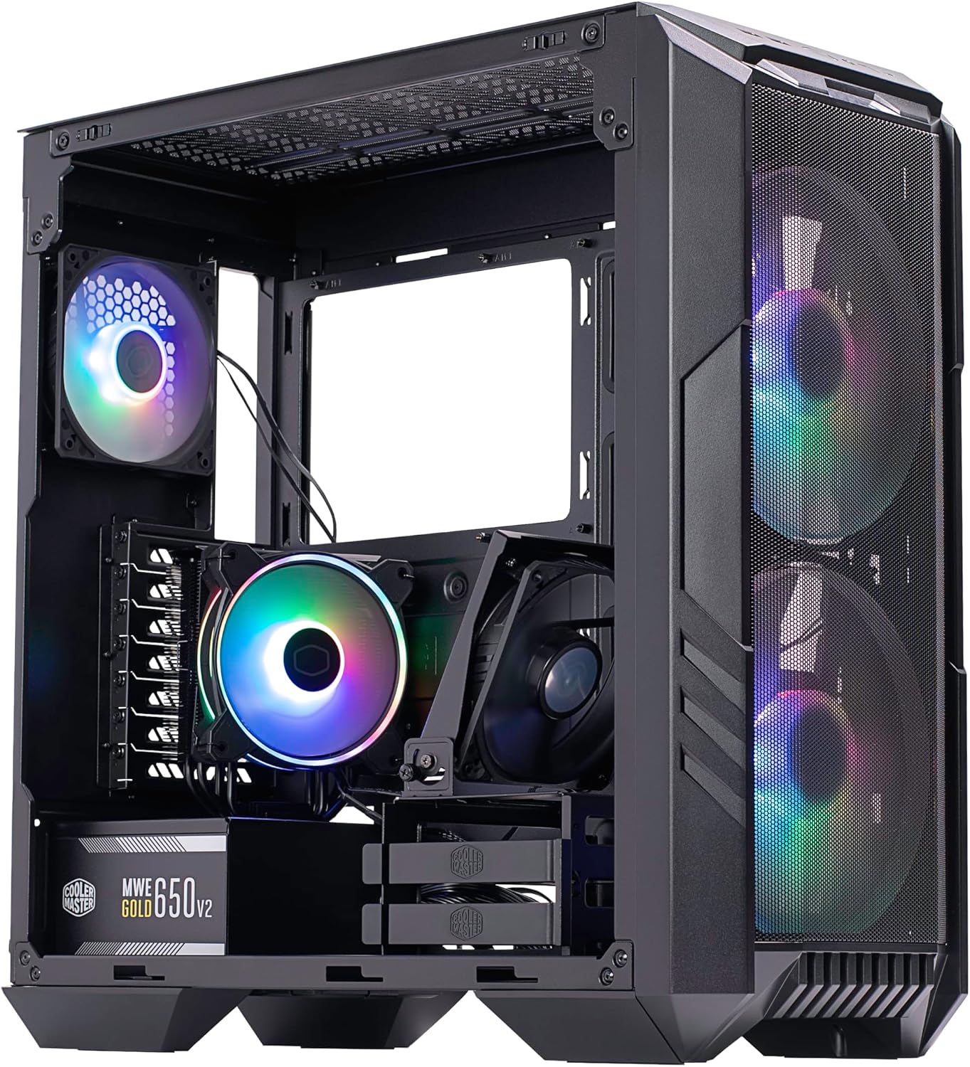 Miniatura 3 de Gabinete Cooler Master HAF 5 PRO, Mid Tower, Incluye Disipador Hyper 212 Black + Fuente 80 Gold 650W