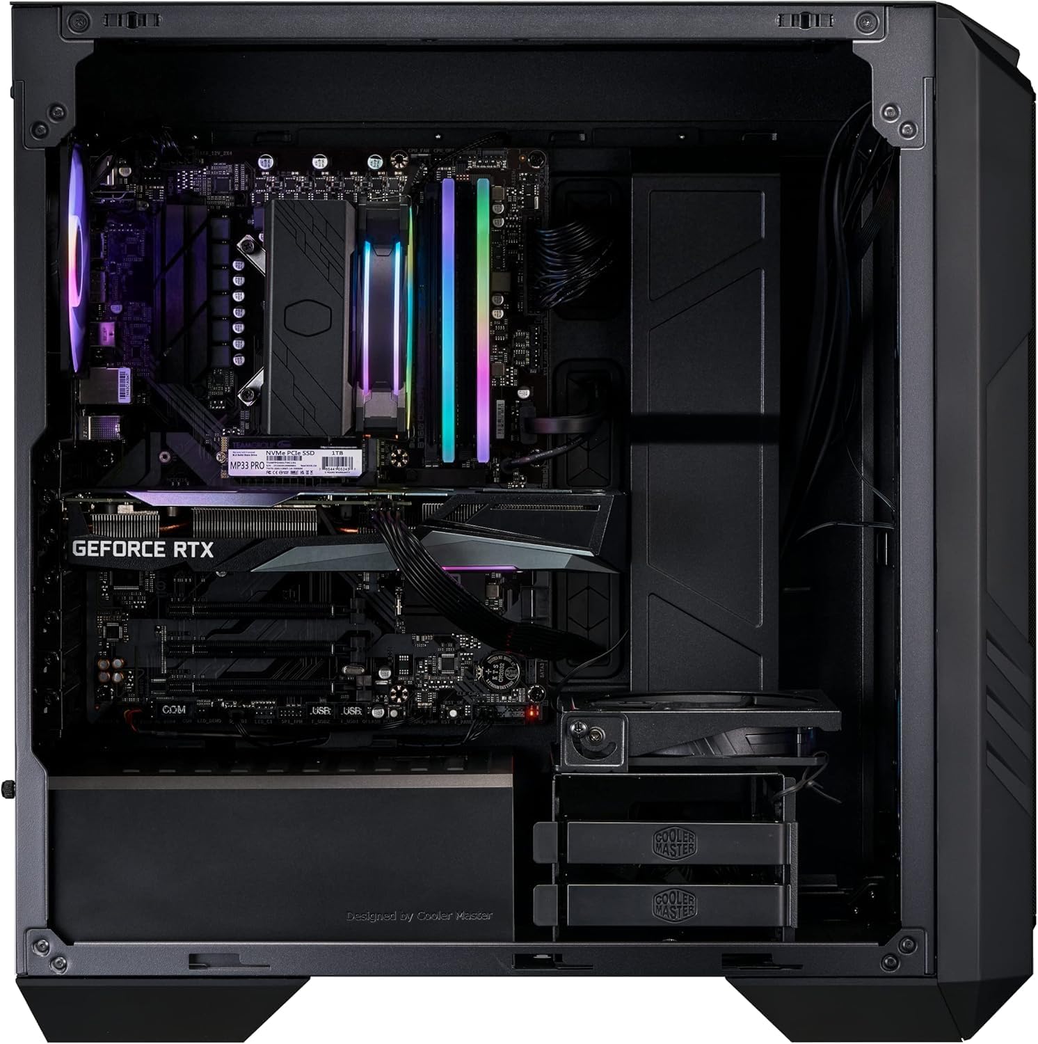Miniatura 2 de Gabinete Cooler Master HAF 5 PRO, Mid Tower, Incluye Disipador Hyper 212 Black + Fuente 80 Gold 650W
