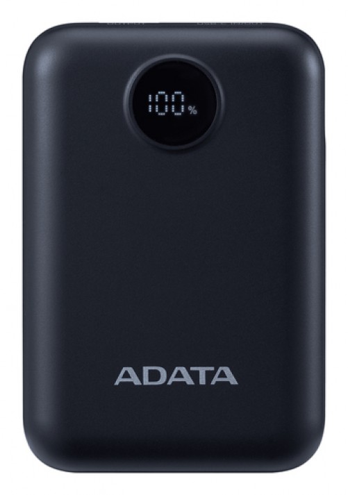 Power Bank ADATA C100 10000 mAh, USB, Negro