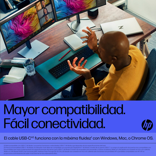 Miniatura 2 de Docking Station HP HP DOCKING  Thunderbolt de 120 W G4, Negro