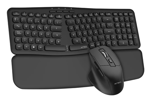 Miniatura 3 de Teclado Inalámbrico Acteck Creator Ultra Confort MK650 Español, Tamaño completo (100%), Teclado numérico, Negro