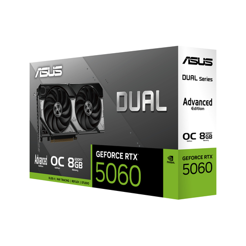 Miniatura 2 de Tarjeta de Video ASUS NVIDIA GeForce RTX 5060 Dual OC Edition Advanced, 8GB 128-bit GDDR7, PCI Express 5.0, Min. 550W