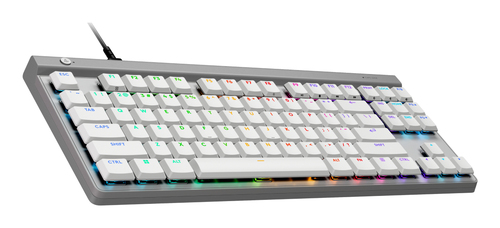 Miniatura 4 de Teclado Logitech G G515 Inglés, Alámbrico, USB, Interruptor mecánico, LED RGB, Blanco