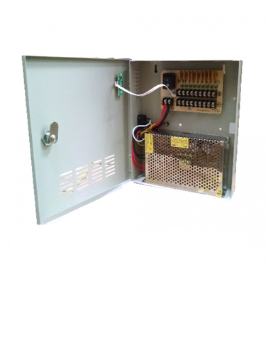 SAXXON PSU1220-D9 - Fuente de Poder de 12 vcd/ 20 Amperes/ Para 9 Camaras/ 2.2 Amperes por Canal/ Proteccia?n contra Sobrecargas/ Certificacia?n UL