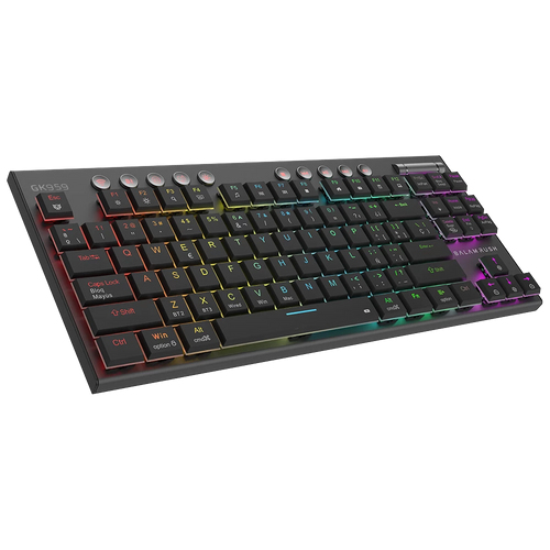 Miniatura 4 de Teclado Balam Rush BR-940405 Español, Inglés, Inalámbrico, USB + Bluetooth, Interruptor mecánico, LED RGB, Negro