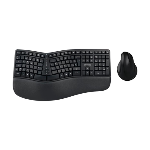 Teclado Inalámbrico Acteck Creator Virtuos Fitt MK770 Español, Tamaño completo (100%), 10 m, Teclado numérico, Negro