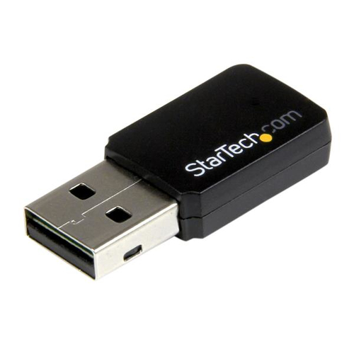 Tarjeta de red inalambrica StarTech.com USB, Wi-Fi 5 (802.11ac), Negro