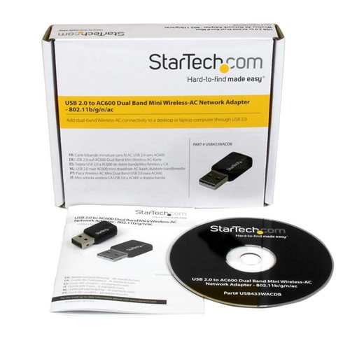 Miniatura 3 de Tarjeta de red inalambrica StarTech.com USB, Wi-Fi 5 (802.11ac), Negro
