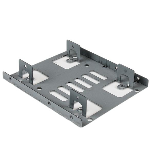 Miniatura 5 de Bracket StarTech.com Bracket Adaptador Bandeja de Montaje 2 Unidades de Disco Duro HDD de 2.5" a Bahía de 3.5 Pulgadas, 8.89 cm (3.5"), Panel de transportación, Acero inoxidable, 2.5", Acero, REACH, CE, TAA