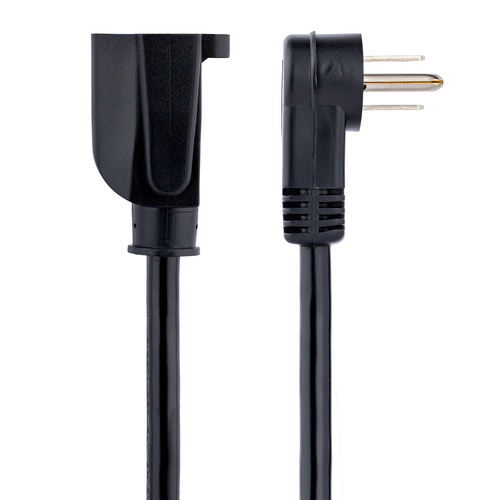 Miniatura 5 de Cables de poder StarTech.com Macho, Hembra 125 V, 0.3 m, Negro