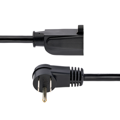 Miniatura 4 de Cables de poder StarTech.com Macho, Hembra 125 V, 0.3 m, Negro