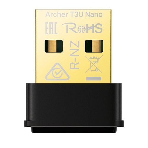 Tarjeta de red inalambrica TP-Link Archer T3U Nano USB, Wi-Fi 5 Negro.