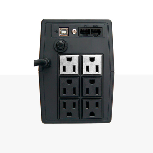 Miniatura 2 de No Break Vica OPTIMA 800 0.8 kVA / 400 W, Entrada 120 V, 6 salidas AC, Negro