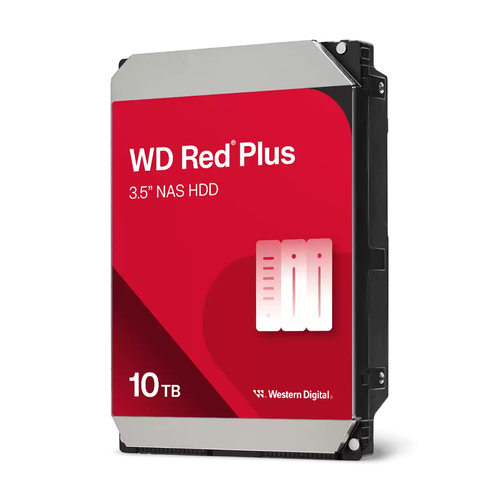 Disco Duro para NAS Western Digital WD Red Plus 3.5", 10TB, SATA III, 6 Gbit/s, 7200RPM 512MB Cache