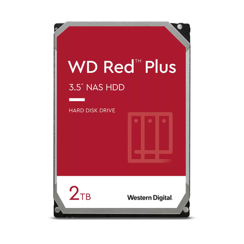 Disco Duro para NAS Western Digital WD Red 3.5", 2TB, SATA III, 6 Gbit/s, 5400RPM 64MB Cache