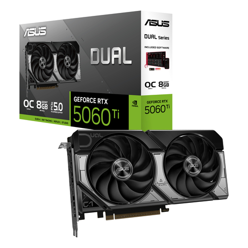 Miniatura 2 de Tarjeta de Vídeo ASUS Dual DUAL-RTX5060TI-O8G GeForce RTX 5060 Ti, 8 GB, 128 Bit, GDDR7, PCI Express 5.0