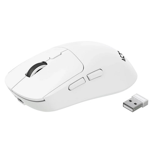 Miniatura 3 de Mouse Acteck AC-945653 Óptico, 5 Botones, 3200 DPI, RF inalámbrico + bluetooth, 10 m, Blanco