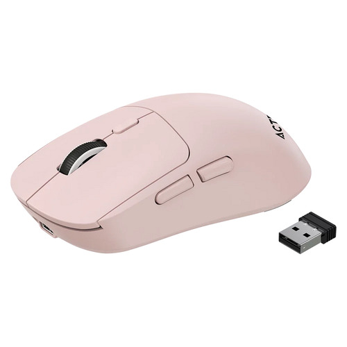 Miniatura 3 de Mouse Acteck AC-945677 Óptico, 5 Botones, 3200 DPI, RF inalámbrico + bluetooth, 10 m, Rosa