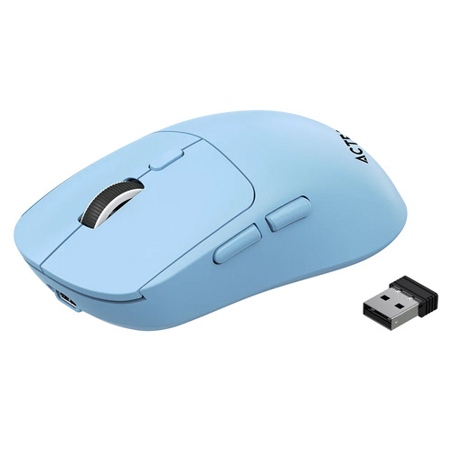 Miniatura 3 de Mouse Acteck AC-945660 Óptico, 5 Botones, 3200 DPI, RF inalámbrico + bluetooth, 10 m, Azul