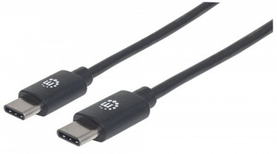 Cable USB Manhattan 354868 USB C a USB C, 480 Mbit/s, Negro