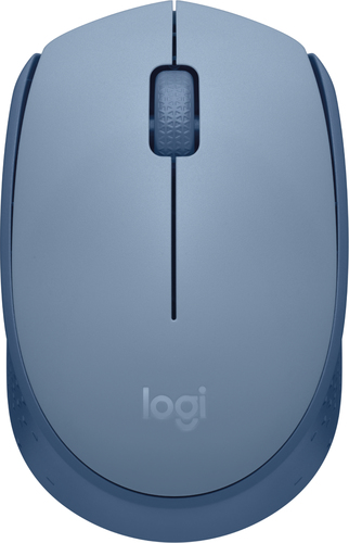 Mouse Logitech M170 Optico, 3 Botones, 1000 DPI, interfaz RF inalambrico, 10 m, Bateria AA, Color Azul